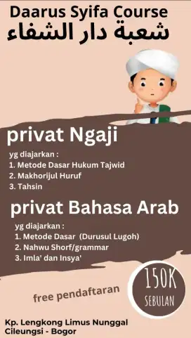 Privat Ngaji dan  Bahasa Arab