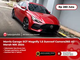 [ LOWKM ] MG 5 GT 5GT Magnify 1.5 Sunroof Camera360 AT Merah 2024/2025