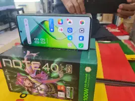Infinix note 40 Pro 5G NFC ram 12 /256 gb mulus no minus lengkap