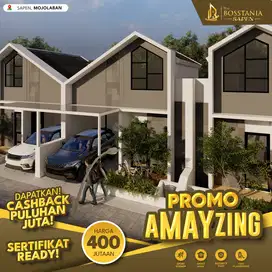 Rumah Skandinavian view sawah Dekat Exit Tol Karanganyar Bonus Menarik