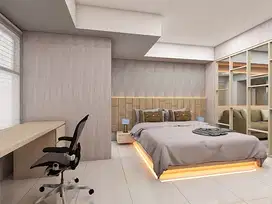 Apartemen 1 Br, Furnished, Orange County Lippo Cikarang, 90 Juta/Thn!