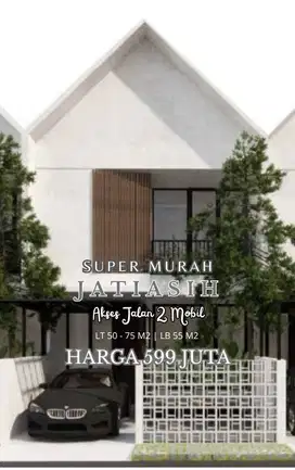 Super Murah, Rumah 2 Lantai Harga 1 Lantai