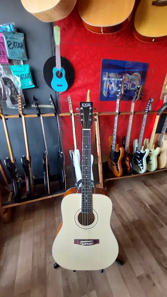 Gitar akustik pemula berkualitas tanem besi