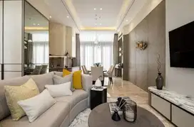 RUMAH GOLF ISLAND MOZART 8X20 FULL FURNISH,DESIGN INTERIOR,3 LANTAI