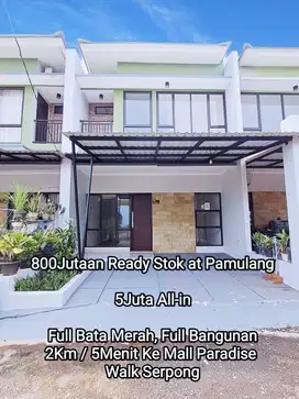 Free DP Full Bangunan, Bata Merah, Canopy Alderon. Pamulang Tangsel