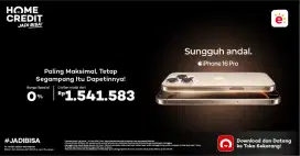Promo Cicilan IPhone 16 Basic dengan Homecredit