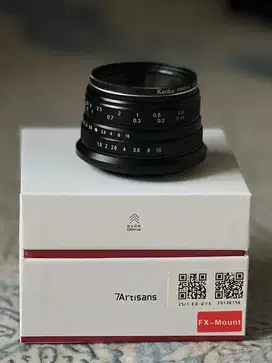 Lensa Wide 7Artisans 25mm F1.8 For Fujifilm X Black - 7Artisan Fuji