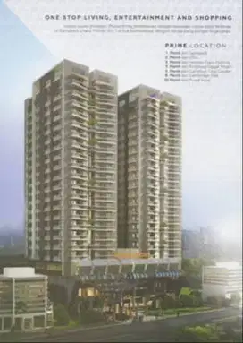 Dijual Murah Apartement Mansyur Residence Tipe Studio Lt.22
