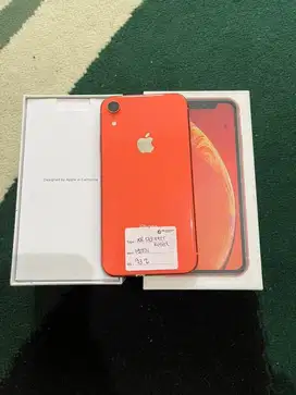 iPhone xr 128gb coral terdaftar (register) nego tipis