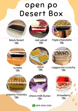 open po Dessert box