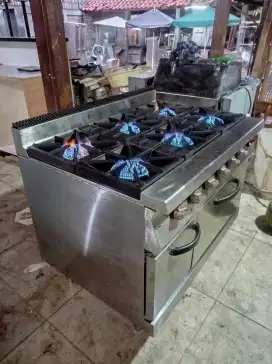 Stove 6 Burner with oven GETRA medium pressure