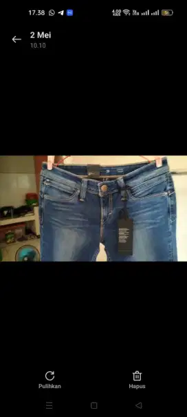 Dijual Celana Jeans wanita merk Levis, harga 400 rb*