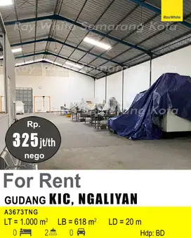 Gudang KIC Gatot Subroto luas 600 an