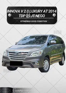 tdp 35 juta nego | INNOVA V LUXURY 2.O AT BENSIN 2014 GREY ISTIMEWAH