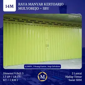 Rumah Usaha Gudang Ruko Raya Manyar Kertoarjo dkt Kertajaya Gubeng