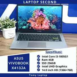 ASUS VIVOBOOK X413JA CORE I3-1005G1 SSD 256GB LAYAR 14.0 INCH