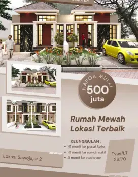 Rumah Murah Sawojajar 500 jt an