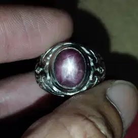 Natural Ruby Star Madagascar Asli Batu permata