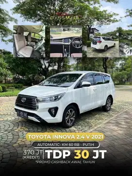 tdp 60 jt Toyota Innova V diesel AT 2021 putih