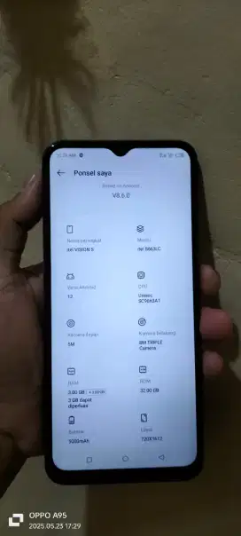 Hp itel vision 5. 3+3/32 no mnus pmkyan ja