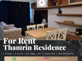 Disewakan Apartement Thamrin Residence Premiere 2BR+1 Full Furnished