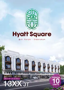 Ruko Baru Hyatt Square Jalan Surya Daerah Krakatau Sidorukun