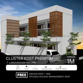 Kost Indent Malang Dekat Banyak Kampus Luas Tanah 98 m²