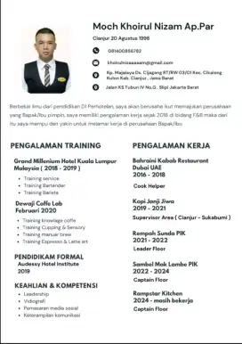 Mencari pekerjaan di bidang F&B