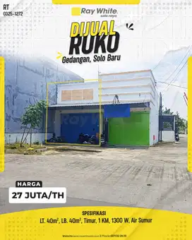 Ruko Gedangan baki sukoharjo