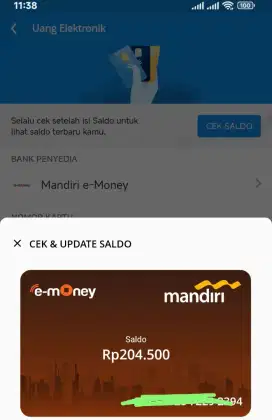 E-toll e-money by Livin mandiri