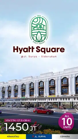 Villa Bebas Banjir Daerah Krakatau Jalan Surya Komplek Hyatt Square