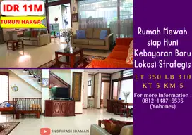 Rumah Mewah siap Huni Kebayoran Baru Lokasi Strategis