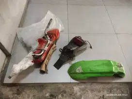 Spakbor dan Stang motor KLX