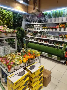 Bunga dan rumput sintetis bisa di cicil tanpa dp