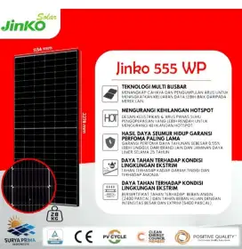 Panel Surya Jinko 555 wp 3 unit 1665 wp