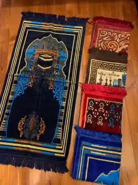 Grosir 10 pcs - Sajadah turki bludru size 50 x 110 cm