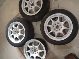 Velg r15 racing double pcd lobang 4 wedssport