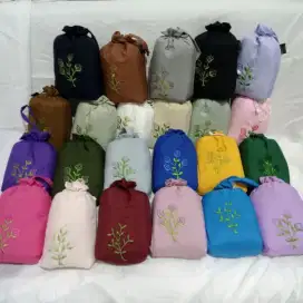 Mukena travel bordir manual tabur