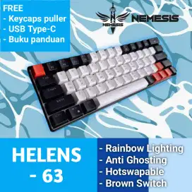 Keyboard NYK NEMESIS Helens 63 mkn-07 | Brown switch