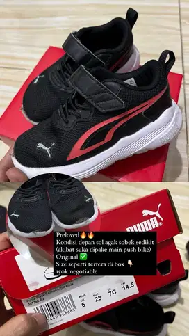 Sepatu running anak puma