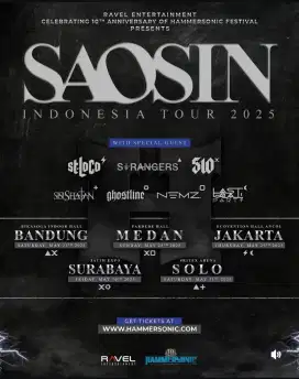 Tiket Saosin Bandung 2025