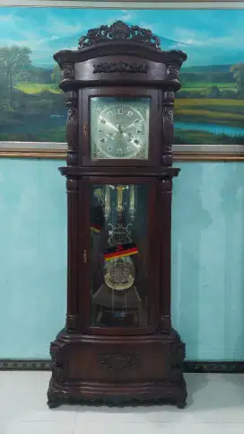 Jam lemari junghans besar tidak pakai batrai