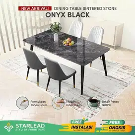 Set Meja Makan Onyx Black