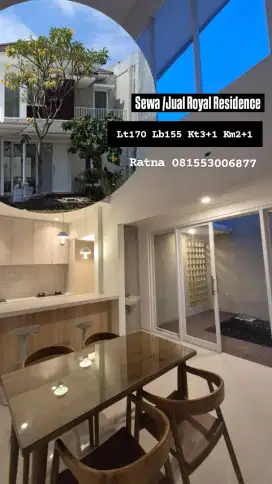 Disewa /Dijual Rumah Minimalis Royal Park Siap Huni