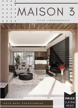 Open Living Concept Full Furnished House at Jingganagara KBP