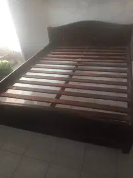 tempat tidur kayu jati tua asli