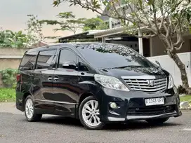 TOYOTA ALPHARD S AT 2010 HITAM TERAWAT