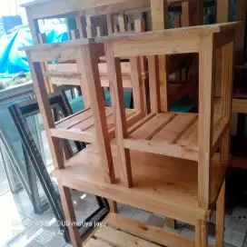 Meja dispenser kayu jati landa ukuran 39x39 t63
