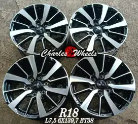 Jual velg oem pajero r18 6x139,7 dll