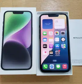 iPhone 14 128GB Midnight iBox PA baru jalan 1 Minggu